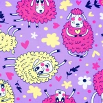 Merry Sheep Interlock | PI336-NA1401