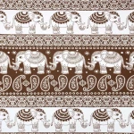Paisley Elephant Interlock | PI016-NA2820
