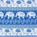 Paisley Elephant Interlock | PI016-NA2820