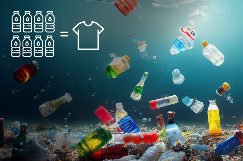 Benefits of using recycled polyester fabric Recycled polyester fabric is made from post-consumer plastic waste