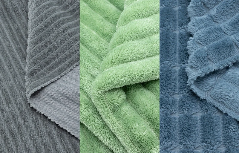 Durable Jumbo Corduroy fabric with wide wales and soft, voluminous texture