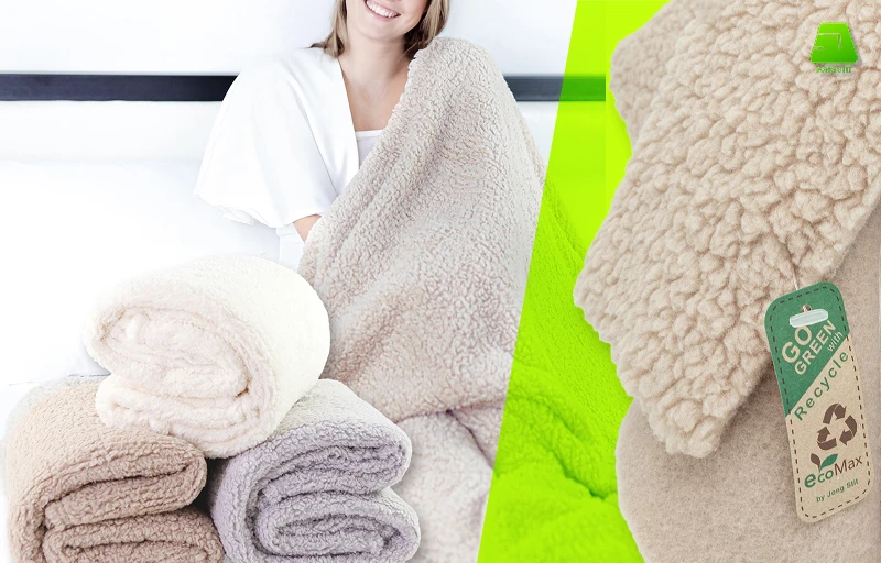Soft and cozy Sherpa fabric for blankets, throws and home textile products.