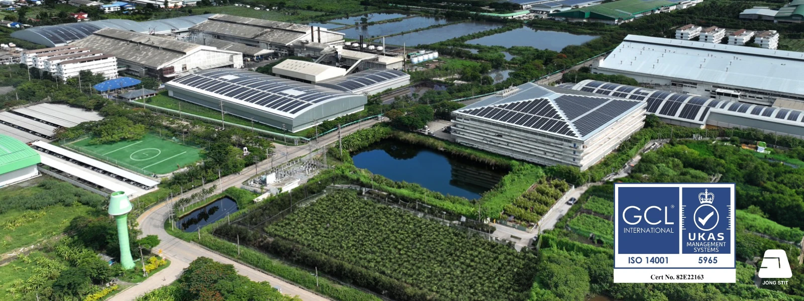 จงสถิตย์ได้รับการรับรองมาตรฐาน  ISO14001:2015