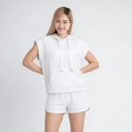 ผ้าเกล็ดปลา สีขาว | FS001